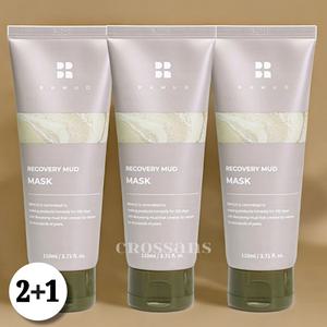 비알머드 리커버리 보령 머드팩 머드 마스크 모공 워시오프팩 110ml 3개 카디비
