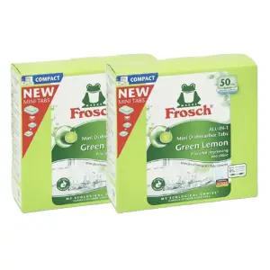 프로쉬 식기세척기세제  미니 6인용 50개입 2개 그린레몬 식세기 세제