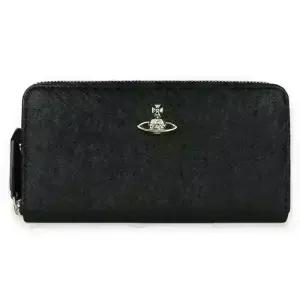 디몬트 비비안웨스트우드 여성 사피아노 지퍼 장지갑(블랙) 5106005BW S0021 N402