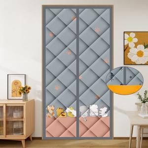 중문 겨울 커튼 방품 바람막이 문 방한 현관 거실 보온