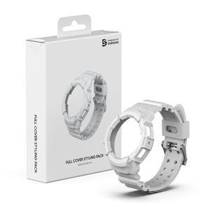 삼성 정품 갤럭시 워치4 워치5 40mm 풀커버 스트랩 스타일링팩 화이트 / GP-TOR905SAAWK