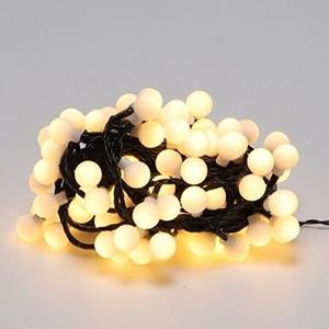 [셀러허브 1]LED 볼(앵두) 96구 연결형흑색선 전구색(정류기 별도)