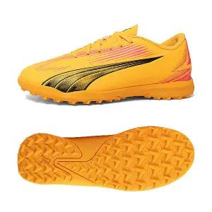 [ 키즈]푸마 울트라 플레이 J 인조잔디용 여성 풋살화 축구화 신발 오렌지