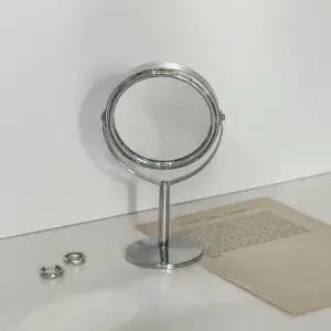 360도 회전 각도조절 화장 탁상 사무실 메이크업 미니 확대 양면 원형 스탠드 거울