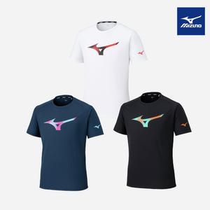 미즈노 프랙티스 남녀공용 배드민턴 티셔츠 노멀핏 화이트 네이비 블랙 탁구복 운동복