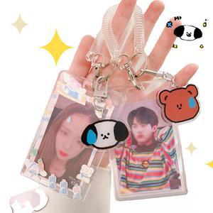 포토카드 아크릴키링 굿즈 포카홀더 슬라이스 증명사진 투명 6종
