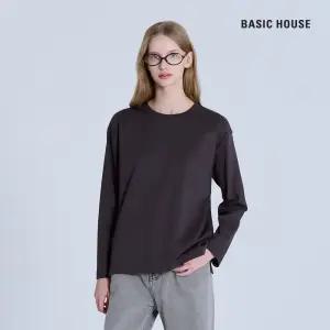 (최초가:49,900원) 베이직하우스 [2장] 여성40수릴렉스핏크루넥긴팔티셔츠 LATS0207