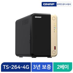 큐냅 QNAP TS-264-4G-KR SCGS NAS 2Bay 스토리지 하드미포함