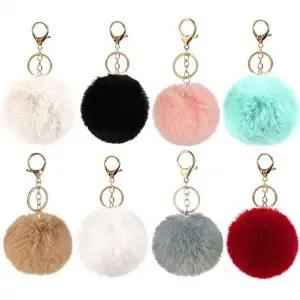 방울 털 퍼 가방 자동차 차키 열쇠고리 DD 12515 겨울-WFHGDOS