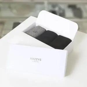 [헤지스](대구신세계)솔리드 골지 장목 양말 3종 세트 HJSS5F101WT