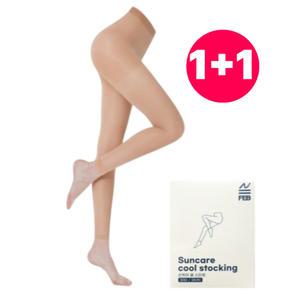 1 ++ 1 [국산] 여름 자외선 uv 차단 골프 스포츠 무발 밑트임 쿨 냉감 30d 여성 스타킹