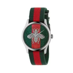 G-타임리스 YA1264148 퀴츠 38mm 꿀벌 나토밴드 남녀공용 시계