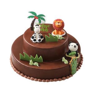 [파리바게뜨] 사파리 친구들 이야기 케이크(2단)