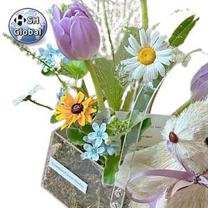 토끼인형 꽃다발 만들기 특별한날 여친 선물 발렌타인데이 생일 꽃바구니 소형 기념일 화이트데이 크리스마스선물 휴대용