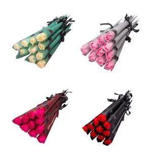 JHQQ8TQ84B(별별창고)G 비누꽃다발 10개묶음 장미