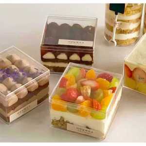 플라스틱케이스 티라미수 과일 무스 상자 일회용 보틀케이크용기 컵 디저트 도시락 푸딩
