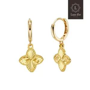 [루체도르] 24K 순금 플로라 원터치 귀걸이