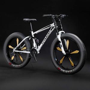 30단 26인치 팻바이크 바퀴두꺼운 로드 변속 바이크 인치 접이식 도시 다운힐 성인 흰색