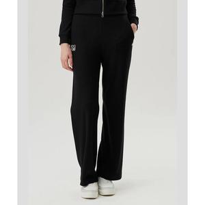 [르꼬끄](강남점)[이월][50% OFF] 컴피니트 와이드 팬츠 BLK / QP322OFP91