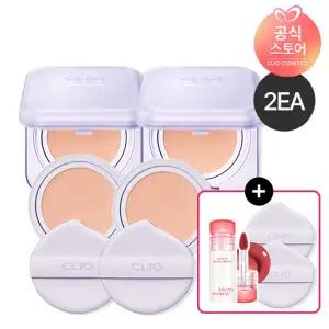 [2SET]클리오 킬커버 메쉬 블러 쿠션 기획(본품2+리필2)+(증정)미니립,퍼프2매