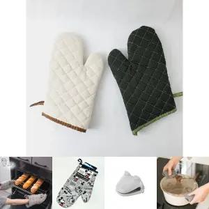 (소형) 린넨 오븐 장갑 주방 2p/요리/내열/열차단/냄비/베이킹/손잡이/논슬립/그릇/전자레인지/가정/제과