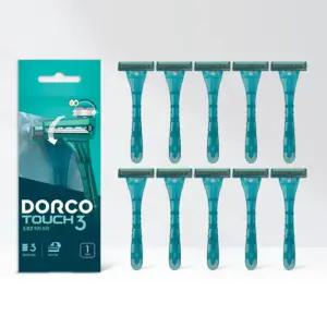 도루코 터치3면도기1P_10개입/휴대용면도기/일회용면도기/3중날면도기/3중날일회용면도기/가정용면도기/구