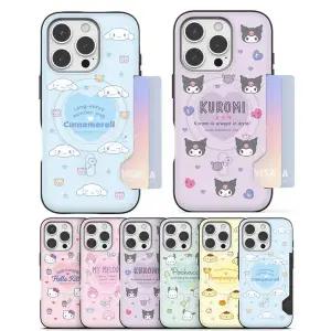 갤럭시 S25 S24 S23 울트라 카드수납 맥세이프 케이스 정품 산리오 큐티 2장카드수납 라운드범퍼