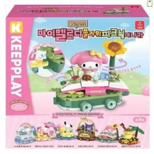 산리오 미니카 블록 마이멜로디 플라워피크닉 블럭 놀이 조립 장난감 역할놀이 선물
