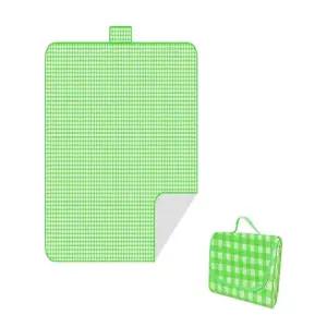 한강 소풍 체크 매트 돗자리 나들이 1mx1.5m 깔개 해변 접이식 휴대용 피크닉