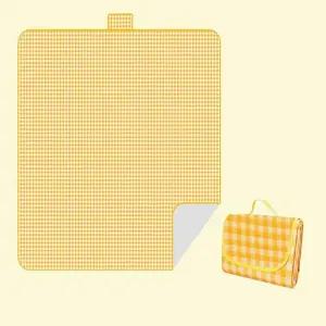 돗자리 체크 2mx2m 접이식 매트 피크닉 깔개 나들이 해변 한강 소풍 공원