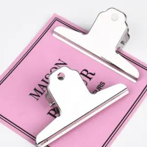 더블 메탈 문구 바인더 봉지 사무실 사무용품 서류 스틸 정리 클립 집게 10cm