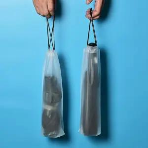 방습 손잡이 파우치 복조리 10P 태풍 방수 우산 반투명 장마철 비