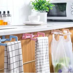 봉투걸이 걸이 주방정리 문틈봉지걸이 홀더 틈새고정쓰레기통 주방정리