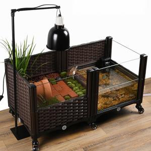 세트 가정용 쉼터 여과기 거북이 조경 사육장 어항 키우기 사육장 육지