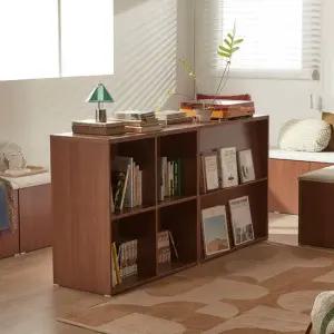 감각 2단 수납 양면책장 800 거실 공간분리 낮은 책꽂이