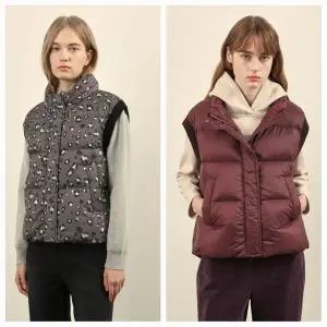 갤러리아 호피프린트 다운베스트 VVCKD4W9491