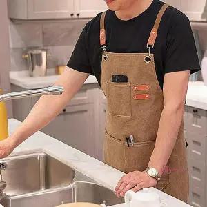 앞치마 미술 공방 미용실 카페 캔버스 애견 남자 목공 남성 업소용 작업용 홀서빙 미용사 패브릭wxy299