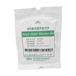 그린 케모포트니들 19g 1개 중심정맥관 카테타