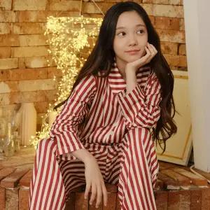 마밤 MSMV 피치기모 아동 주니어 잠옷 초등학생 파자마 실내복 세트 트래블러ST레드