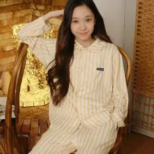 마밤 MSMV 피치기모 아동 주니어 잠옷 초등학생 파자마 실내복 세트 트래블러ST옐로우