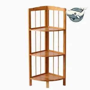 코너 수납 대나무 선반 3단 주방 정리함 틈새 코너수납장 식기건조대3단 이동식선반 틈새수납장