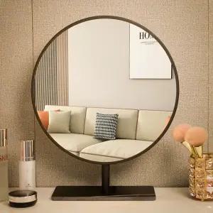 탁상 원형 화장대 데스크 고정형 대형 파우더룸 거울 에이틴즈