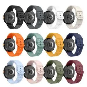 갤럭시 워치8 클래식 호환 물결 실리콘 핀버클 스트랩