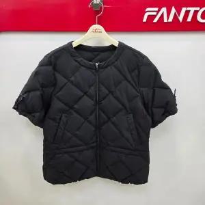 [팬텀]골프 여성 경량스포티 허리스트링 구스 반팔점퍼