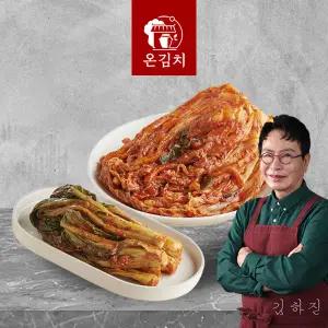 [온김치]김하진의 중부식 별미 포기김치8kg + 갓김치2kg