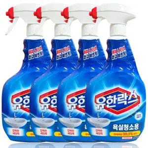 유한락스 욕실청소용 900ml 4개