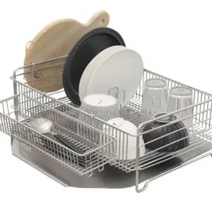 ms 식기 건조대 2단 004골드/씽크대/미니/건조기/대형/그릇/보관함/받침대/스텐/304/1단/간이/올스텐/자동