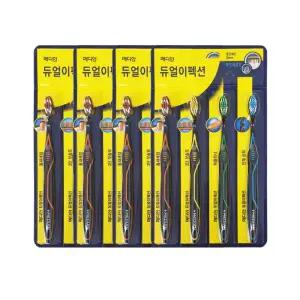 메디안 듀얼이펙션 칫솔 부드러운모 4입 x4