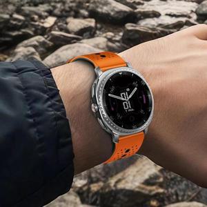 삼성 갤럭시 시계 8/8 클래식 46mm용 통기성 실리콘 스트랩 Galaxy8 40 44mm 스마트워치 시계줄용 2색 스포