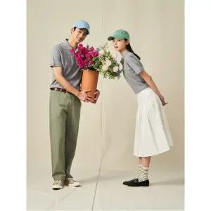 [Essential] 남녀공용 수피마 코튼 피케 티셔츠 - 그레이